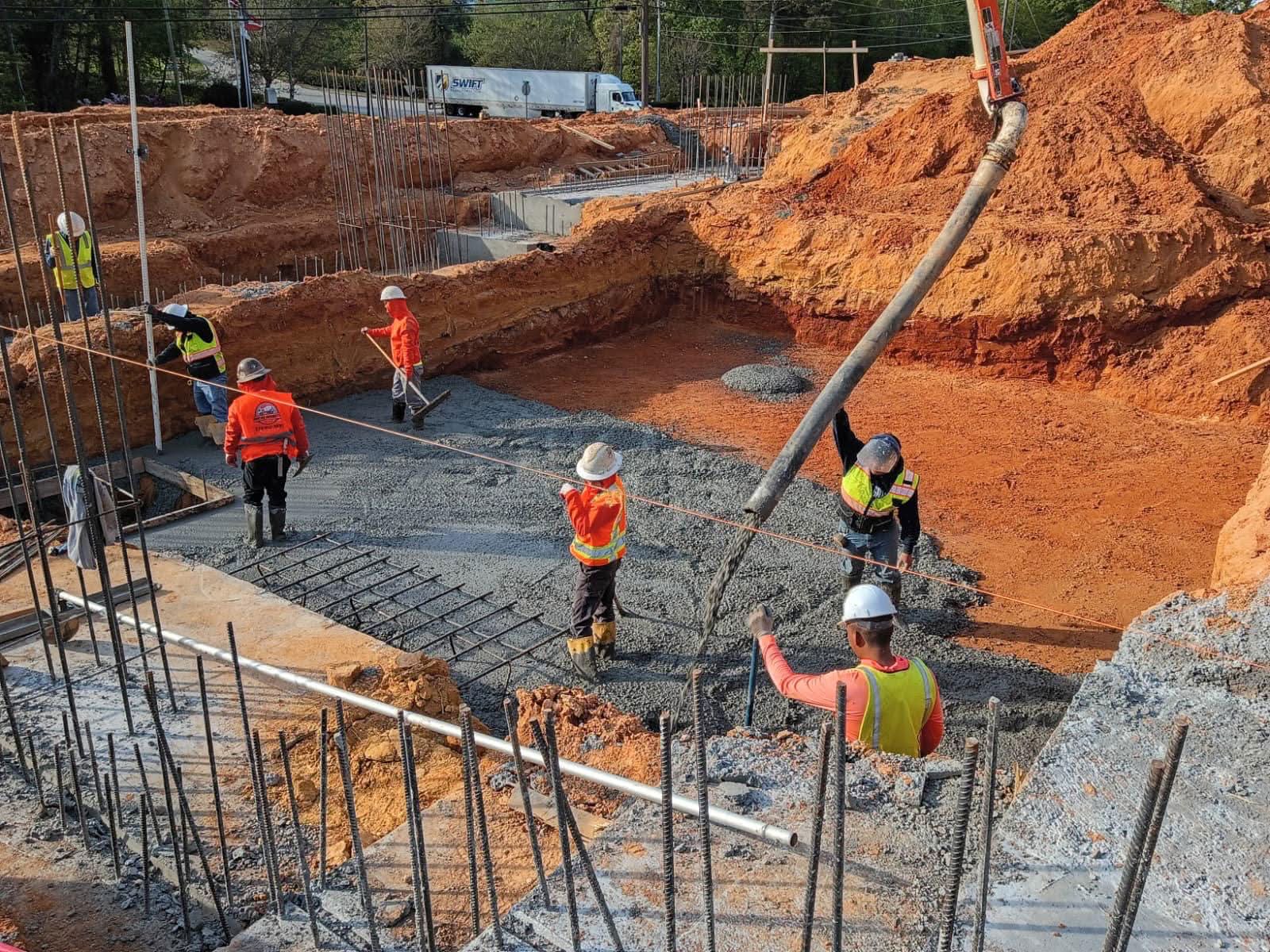 Exterior construction site completion